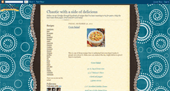 Desktop Screenshot of chaoticchef.blogspot.com