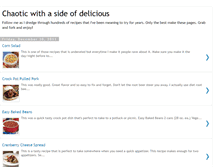 Tablet Screenshot of chaoticchef.blogspot.com