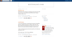 Desktop Screenshot of kittyslist.blogspot.com