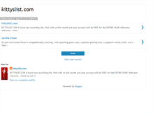 Tablet Screenshot of kittyslist.blogspot.com