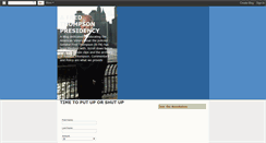 Desktop Screenshot of fredthompsonpresidency.blogspot.com
