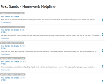 Tablet Screenshot of mrsdsands.blogspot.com
