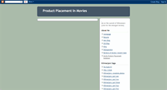 Desktop Screenshot of movieproductplacement.blogspot.com