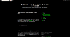 Desktop Screenshot of mostly-evil.blogspot.com