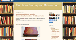 Desktop Screenshot of finebookrestoration.blogspot.com