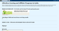 Desktop Screenshot of indiaearnsmoney.blogspot.com