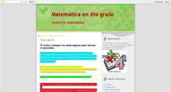 Desktop Screenshot of matematicasensexto.blogspot.com