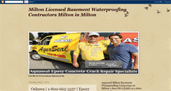 Desktop Screenshot of miltonbasementwaterproofingcontractor.blogspot.com