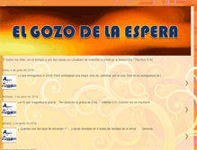 Tablet Screenshot of elgozodelaespera.blogspot.com