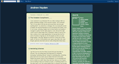 Desktop Screenshot of andrewhayden.blogspot.com