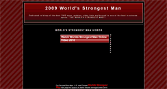 Desktop Screenshot of 2009worldsstrongestman.blogspot.com