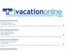 Tablet Screenshot of ivacationonline.blogspot.com