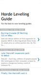 Mobile Screenshot of hordeleveling-guide.blogspot.com