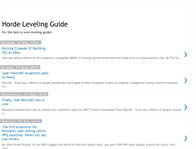 Tablet Screenshot of hordeleveling-guide.blogspot.com