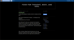 Desktop Screenshot of foodforthoughtbodyandsoul.blogspot.com