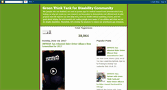 Desktop Screenshot of greenthinktankfordisabilitycommunity.blogspot.com