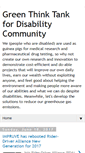Mobile Screenshot of greenthinktankfordisabilitycommunity.blogspot.com