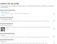 Tablet Screenshot of lettersformylinda.blogspot.com