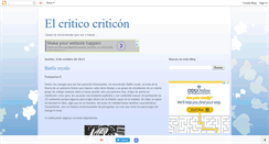 Desktop Screenshot of criticocriticon.blogspot.com