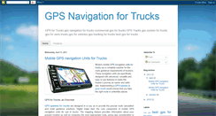 Desktop Screenshot of gpsfortrucks.blogspot.com