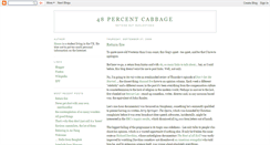 Desktop Screenshot of 48percentcabbage.blogspot.com