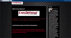 Desktop Screenshot of execdefense.blogspot.com