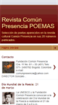 Mobile Screenshot of comunpresenciapoemas.blogspot.com