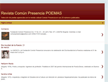 Tablet Screenshot of comunpresenciapoemas.blogspot.com