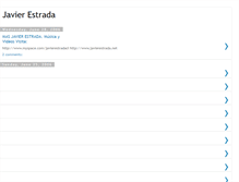Tablet Screenshot of javierestradaalgosalvaje.blogspot.com