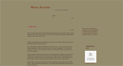 Desktop Screenshot of music-acrostic.blogspot.com