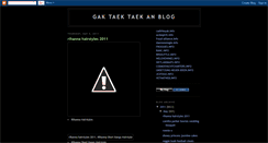 Desktop Screenshot of gaktaektaekanblog.blogspot.com