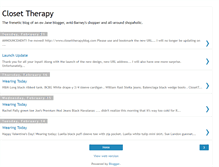 Tablet Screenshot of closettherapy.blogspot.com