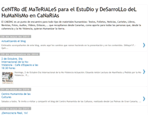 Tablet Screenshot of elhumanismoencanarias.blogspot.com