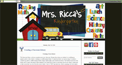 Desktop Screenshot of mrsriccaskindergarten.blogspot.com