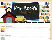 Tablet Screenshot of mrsriccaskindergarten.blogspot.com