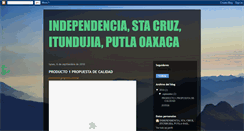 Desktop Screenshot of independenciastacruzputlaoaxaca.blogspot.com