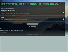 Tablet Screenshot of independenciastacruzputlaoaxaca.blogspot.com
