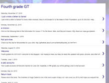 Tablet Screenshot of gtfourthgrade.blogspot.com