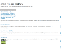 Tablet Screenshot of christvelsanmathew.blogspot.com