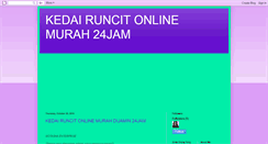 Desktop Screenshot of kedairuncitonlinemurah.blogspot.com