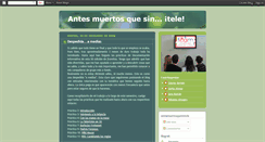 Desktop Screenshot of antesmuertosquesintele.blogspot.com