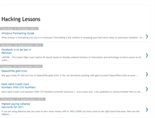 Tablet Screenshot of hacking-lessons.blogspot.com