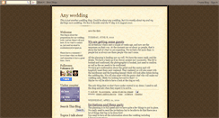 Desktop Screenshot of anywedding.blogspot.com