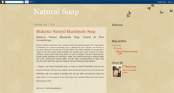 Desktop Screenshot of malaysianaturalsoap.blogspot.com