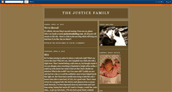 Desktop Screenshot of justicefamilyblog.blogspot.com