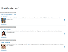 Tablet Screenshot of dm-wunderland.blogspot.com