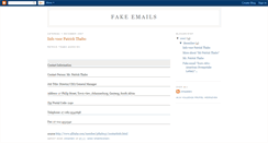 Desktop Screenshot of fake-emails.blogspot.com