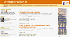 Desktop Screenshot of internet-presence.blogspot.com