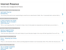 Tablet Screenshot of internet-presence.blogspot.com