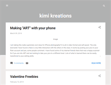 Tablet Screenshot of kimikreations.blogspot.com